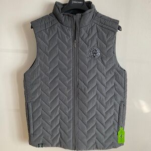 Holloway Quilted Gray Sleeveless Puffer Vest